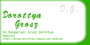 dorottya grosz business card